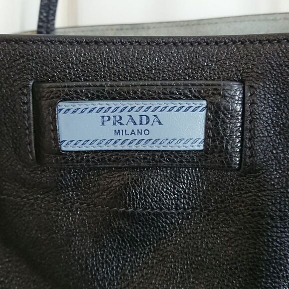 Prada Glace Calf Black Etiquette Fringe Leather tote bag - Picture 5 of 16